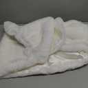 BABEYOND Womens Faux Fur Collar Shawl Faux Fur Scarf Wrap Evening Cape for Winter Coat (Small, White)