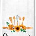 Granna's Kitchen Towel - Tea Towel Kitchen Decor Sunflower Watercolor - Granna's Birthday Gift - New Home Gift - Kitchen Soft and Absorbent Kitchen Tea Towel