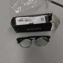 Blue Light Blocking Glasses Vintage Half Frame UV Clear Lens Anti Eyestrain Computer Gaming Glasses for Women Men (A1-matte Black Silver Frame)