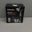 Mueller Multistick 5-in-1 Immersion Blender Handheld, 12 Speed Hand Mixer - Turbo Boost, Heaviest Duty Copper Motor, Titanium Blades Hand Blender, Milk Frother Wand, Whisk, Beaker, Chopper, Grey