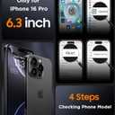 SPIDERCASE Only for iPhone 16 Pro Case, Magnetic Phone Case Just Compatible with iPhone 16 Pro 6.3, Blue/Clear