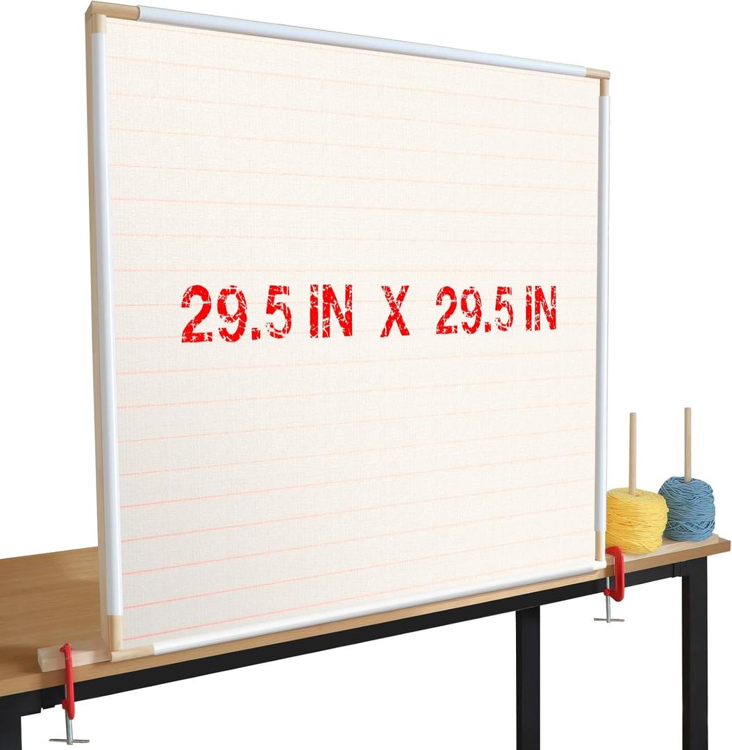 Kerty 29.5" Tufting Frame, Wooden Tufting Frame for Rug Making, A Safer Tufting Cloth Stand Using Plastic U-Shaped Channels Instead of Nails