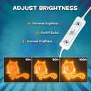 Officially Licensed Cat Kid UV Painted LED Neon Light  Inspired Wall Art, Vibrant Kids Room Decor, Superhero-Themed Night Light, Gift for Dog Man Book Fans (15 * 12.8")