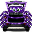 JOYIN Halloween Trunk or Treat Car Decorations Kit, Halloween Spider Theme Decorations with String LED for Car SUV Garage Door Outdoor Entryway Archway