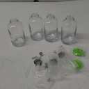 Coffee Bar Accessories,MHDCLY Coffee Syrup Dispenser - 4pack,16.9oz Syrup Dispenser with Labels ，Syrup Pump Dispenser for Coffee Bar(Silver pump)