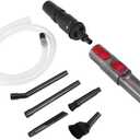 Fdit Mini Micro Vacuum Cleaners Adapter Tool Universal Dusty Brush Vacuum Attachment Car Vehicle Cleaning Kit for 28mm or 35mm (Needs Adapter) Vacuum Cleaner (9 pcs/Set)
