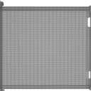 dearlomum Retractable Baby Gate,Mesh Baby Gate or Mesh Dog Gate,33" Tall,Extends up to 55" Wide,Child Safety Gate for Doorways, Stairs, Hallways, Indoor/Outdoor（Grey,33"x55")