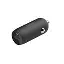 Belkin Boost↑Charge™ 30W Compact Fast Car Charger w/USB-C Power Delivery Port for iPhone 16, 16 Pro, 15, 15 Pro, Galaxy S25, S24, Note, Pixel 9 & More - Black