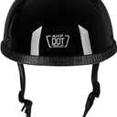 Half Bikes Motorcycle Helmet Halfs Shell Helmet German Style Motorcycles Helmets for Chopper Cruiser Bike, Woljay , Small size