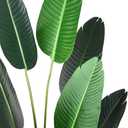 Fopamtri Artificial Bird of Paradise Plant Fake Tropical Palm Tree for Indoor Outdoor, Perfect Faux Plants for Home Garden Office Store Decoration, 5 Feet-1 Pack