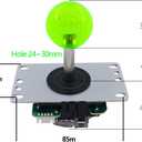 SJ@JX Arcade Game LED Controller Lamp USB Encoder 2 Player Gamepad Microswitch Light Button 8way LED Joystick for Nintendo Switch PC PS3 Retropie Raspberry Pi MAME (Multicolor)