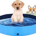 PJZP Dog Pool Foldable pet Pool Dog Swimming Pool Portable Suitable for Indoor and Outdoor use (32x8in)