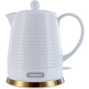 Ceramic Electric Kettle, 1.2L/1000W, Automatic Shut-Off, BPA-Free, Anti-Dry-Burn Design, 360-Degree Rotation, Fast Boiling Electric Tea Kettle (Bright White)