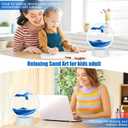 Moving Sand Art Picture in Motion, Relaxing Home Decor for Living Space for Office and Living Space (Blue)