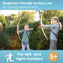BOWRILLA® Kids Bow and Arrow Set with Suction Cup Arrows & Target – Archery Set for Kids Indoor & Outdoor – Bow and Arrow for Kids Ages 4-12
