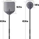 2 Piece Pizza Peel Set, 14 Inch Perforated Aluminum Pizza Peel with Long Handle, 9 Inch Round Turning Pizza Peel, Pizza Oven Utensil Kit for Homemade Pizza
