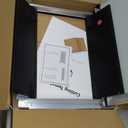 Large Dog Door, Energy Efficient French Doggy Door with Aluminum Frame, Telescoping Tunnel, Magnetic Flaps and Sliding Lock Panel - Large