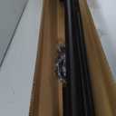 Tension Curtain Rod Black Shower Rod 40-166IN Extra Long Curtain Rods No Drilling Adjustable Tension Rods for Window Shower or Bathroom Outdoor Patio Diameter 1.26In
