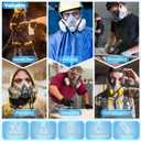 50PC 5N11 Respirator Filter Cotton, 6001 Filter Cartridges for Respirator Particulate Filter for Use with 6200, 6502, 6800, 7502 Series Respirator Against Particulates, Dust, Paint, Sanding