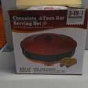 Taco Tuesday Kit, Taco Bar Serving Set for a Party with 3-Temp Control, 33oz Heated Pot, 6 Removable Trays & 4 Taco Holders, Lazy Susan Taco Bar for Burritos, Nachos, and Fajitas, Christmas Gift