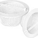 SPX1091C Skim Basket Replaces SP1091C1 SP1091C2 SPX1091C1 51-150-1084 513330, Compatible with Hay ward Automatic Skimmer Models SP1091LX SP1091WM, Ground Pool Skimmer Basket with Handle, 2 Pack