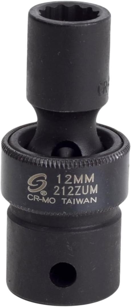 Sunex 212zum 1/2-Inch Drive 12-Mm 12-Point Universal Impact Socket