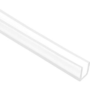 PATIKIL U Channel Edging Trim, 13Ft Sheet Metal Edge Guard Protector Rubber Edge Trim Air Sealed Seal Strip, 1/8" Slot, Fits 3/32"-1/8" Edge, 15/64" x5/128 x1/5"