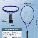 HIRALIY Tennis Rackets 2 Pack for Adults Beginners - 27 Inch Lightweight Aluminum Tennis Racquet Set with 3 Balls & Carry Bag - Vibration Dampening & Large Sweet Spot for Men Women Couples