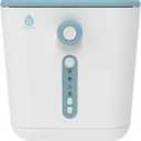 Electric Kitchen Composter - 3L Indoor Odorless Smart Composter with Detachable Carbon Filter - Countertop Compost Bin Turns Waste into Natural Fertilizer for Plants (White)