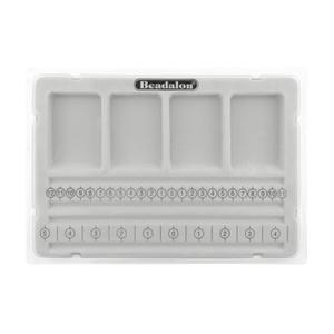Beadalon Bracelet Bead Boards for Jewelry Making  Flocked, Anti-Roll Bead Tray with Cover  Ideal Jewelry Design Tool for Crafters, DIYers, Bracelet Making  Measurements in Inches & cm