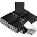 Zonon 16 Pieces Door Corner Seal Weatherstripping Exterior Door Frame Seal Draft Stopper Adhesive Corner Pads for Weather Stripping and Draft Protection (Black)