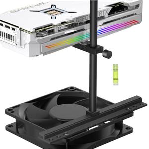 GPU Support Bracket, Graphics Card Support, GPU Bracket Brace, Video Card Sag Holder, GPU Stand, Adjustable Anti Sag GPU Stand for Fan Aluminum 129mm
