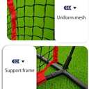 7'7' Baseball Softball Practice Net with Strike Zone and Carry Bag, Batting Tee, Baseball Backstop Practice Net for Pitching Batting Catching for All Skill Levels