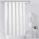 Barossa Design Extra Long Shower Curtain Liner with 6 Magnets - 72" x 84" XL White Waterproof PEVA Shower Liner for Bathroom, PVC Free, Metal Grommets - White, 72x84