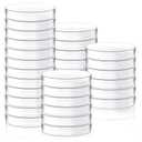 Plastic Petri Dishes with Lids, Single-use Petri Dish，Laboratory Petri Dish, Clear Stackable Culture Dishes for Lab Experiment, Biology, School Science Project, Myclogy. (36, 60 * 15mm)
