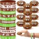 60 Pcs Football Party Favors Include Mini Football Stress Balls and Sports Silicone Bracelets for Students Classroom Sports Birthday Team Gifts Party Supplies