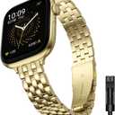 Slim Stainless Bands Compatible with Apple Watch Band 38mm 40mm 41mm 42mm 44mm 45mm 46mm 49mm, Women Men Business Watch Straps Metal Link Bracelet for iWatch Series 11/10/9/8/7/6/5/4/3/2/1/Ultra/SE