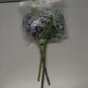 Vickerman 13" Blue Artificial Dried Hydrangea Pick, 3 per Bag.