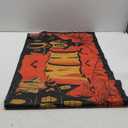 Avezano Halloween Backdrop 8x6ft Orange Night Moon Background Bat Castle Devil Pumpkin Happy Halloween Backdrops Witch Graveyard Photography Background