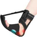 exhood 2PCS Upgraded Plantar Fasciitis Night Splint (Black)