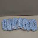 6 Pack Baby Blue Cheesecloth Table Runner, 17 x 108 inch, Semi Sheer Boho Cheese Cloth Fabric Table Runner Bulk for Wedding , Birthday, Party, Holiday, Home Decor (Baby Blue)