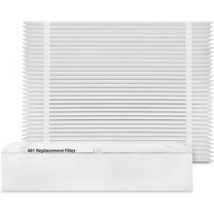 2-Pack 401 Replacement Filter Compatible with AprilAire 2400, Space-Gard 2400 Whole-House Air Purifier, MERV-10 Furnace Filter, 16x25x6 Air Filter