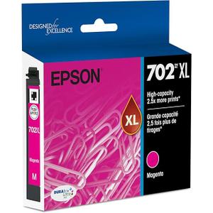 EPSON 702 DURABrite Ultra Ink High Capacity Magenta Cartridge (T702XL320-S) Works with WorkForce Pro WF-3720, 3730, 3733