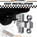 DEEAGLE Hitch Tightener Anti Rattle Stabilizer for 2.5" Trailer Hitches Reduce Movement On Hitch Mount Cargo Carrier Bike Rack Boat, RV Trailer Accessories