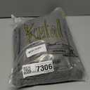 KOUFALL Charocal Dark Grey Linen Blackout Curtains for Bedroom Living Room, Textured Black Out Curtains Drapes 84 Inches Long, 2 Panels Set