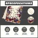 2 x XCHI Flowers Spooky Pumpkin Halloween Table Runner Party Table Decoration for Home Kitchen Dining Holiday Decor 13x60 Inch