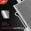 A-Premium Air Conditioning A/C Condenser Compatible with Ford Fusion 2013-2020 L4 2.5L & Lincoln MKZ 2013-2016 V6 3.7L