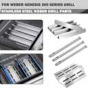 Genesis 300 Grill Replacement Parts for Weber Genesis Replacement Parts E-310 E-320 E-330 S-330 EP-310 EP-330 Grill Parts 17.5” Flavorizer Bars 7620 65505 Heat Deflector 62752 Burner Tube Flavor Bars