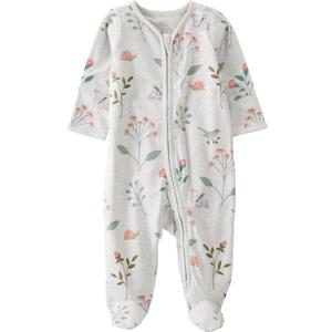 little planet by carter's Baby Sleep and Play Made with Organic Cotton (Botanical Butterfly Print Pink), 3M