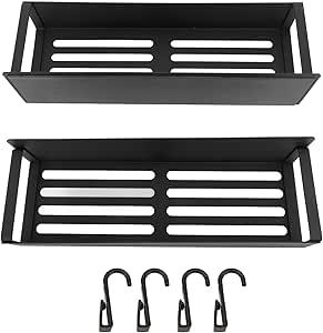 Magnetic Spice Rack for Refrigerator, Fridge Organizer Shelf, Side Wall Refrigerator Storage for Spices, Kitchen Organizer and Storage Shelf (2PCS Set)